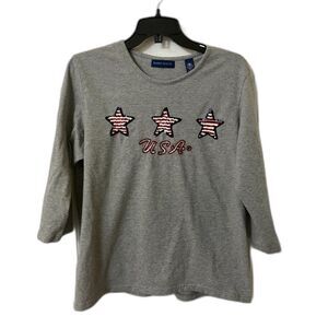 USA stars sequin tee